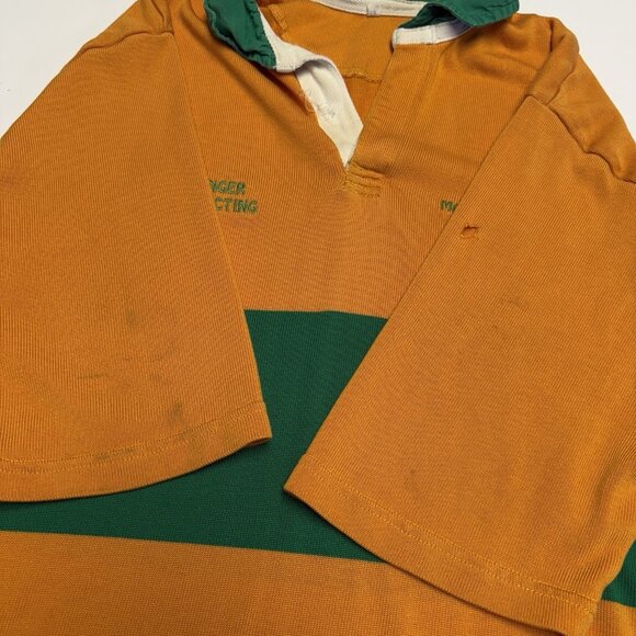 Vintage Marauders Rugby Jersey Shirt Mens Large 23x31 Orange - Picture 4 of 14